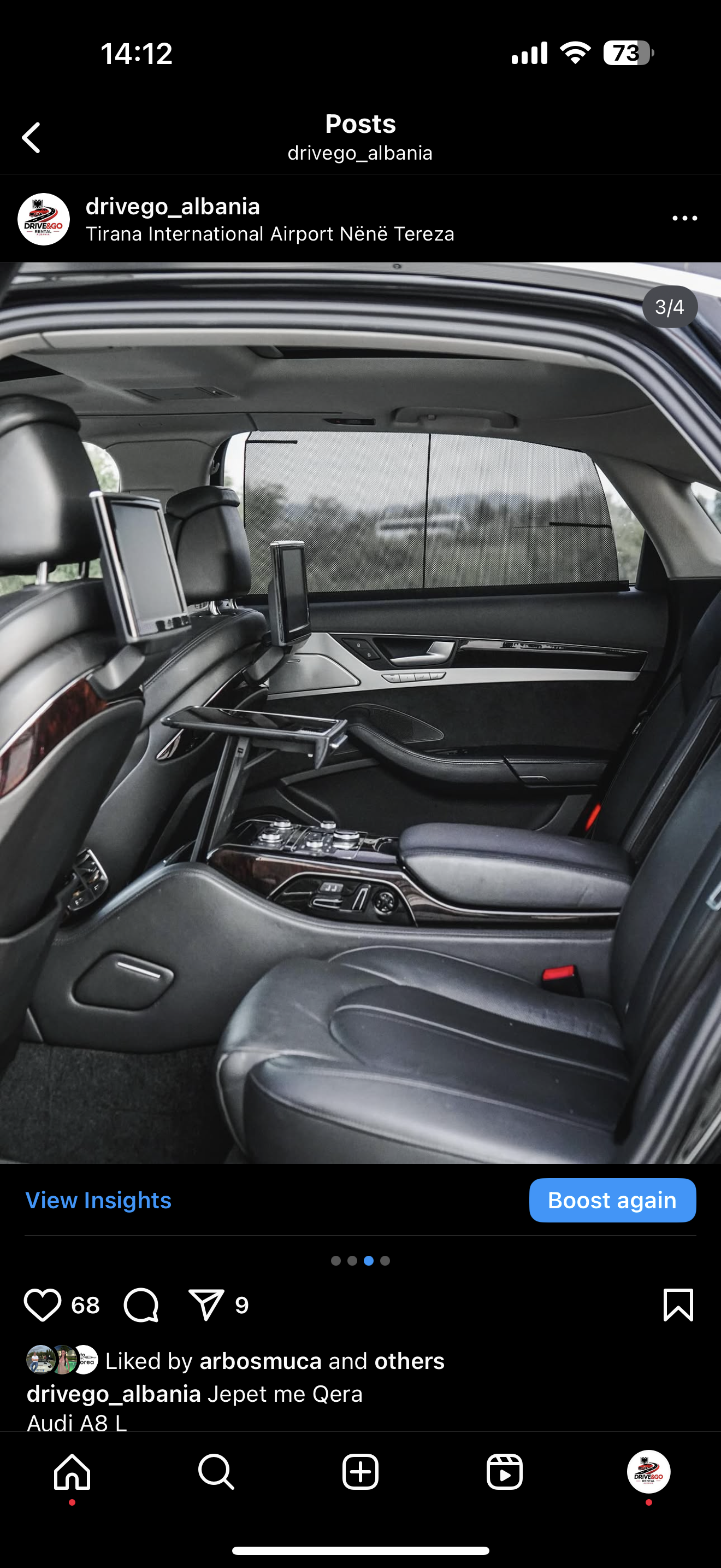 Audi A8 - side view