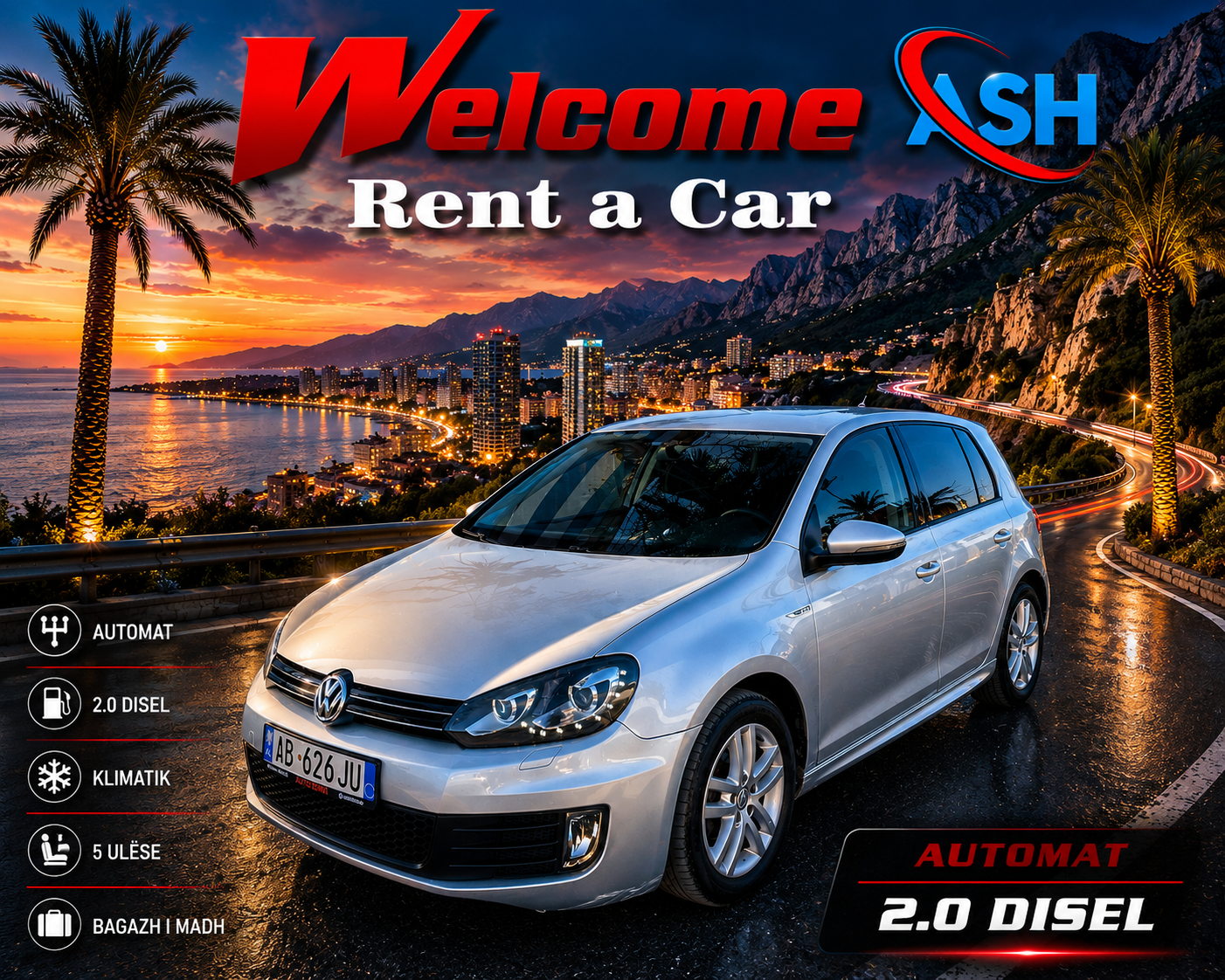 Volkswagen Golf for rent